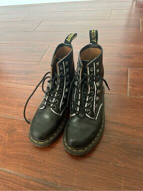 Dr Marten black stud boots